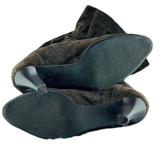 Hot from Hollywood 11W Brown Leather Slouchy Knee High Boots For Wome - Picture 11 of 13